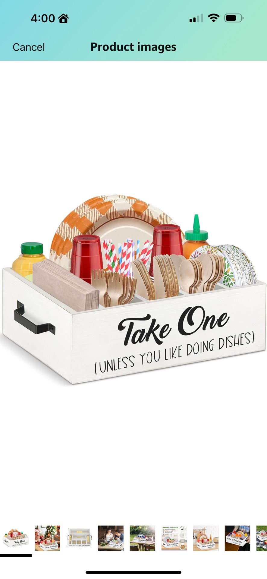 Wooden White Box That Holds Bbq Things