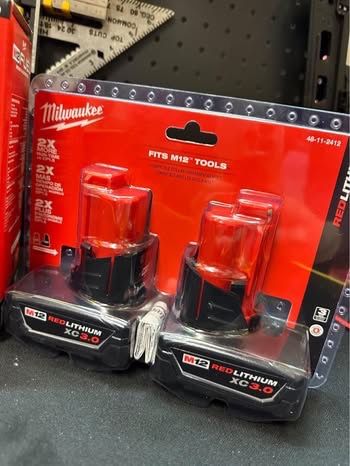 Milwaukee M12 2 Pack 3.0 XC Battery. Brand New