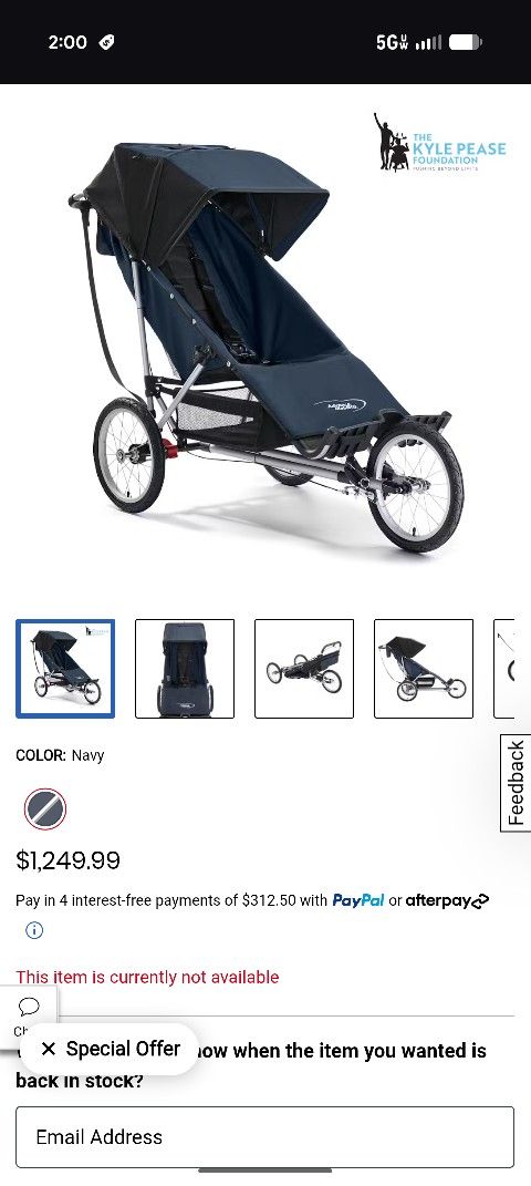 Baby Jogger® Advance Mobility Freedom Stroller
New Without Box
