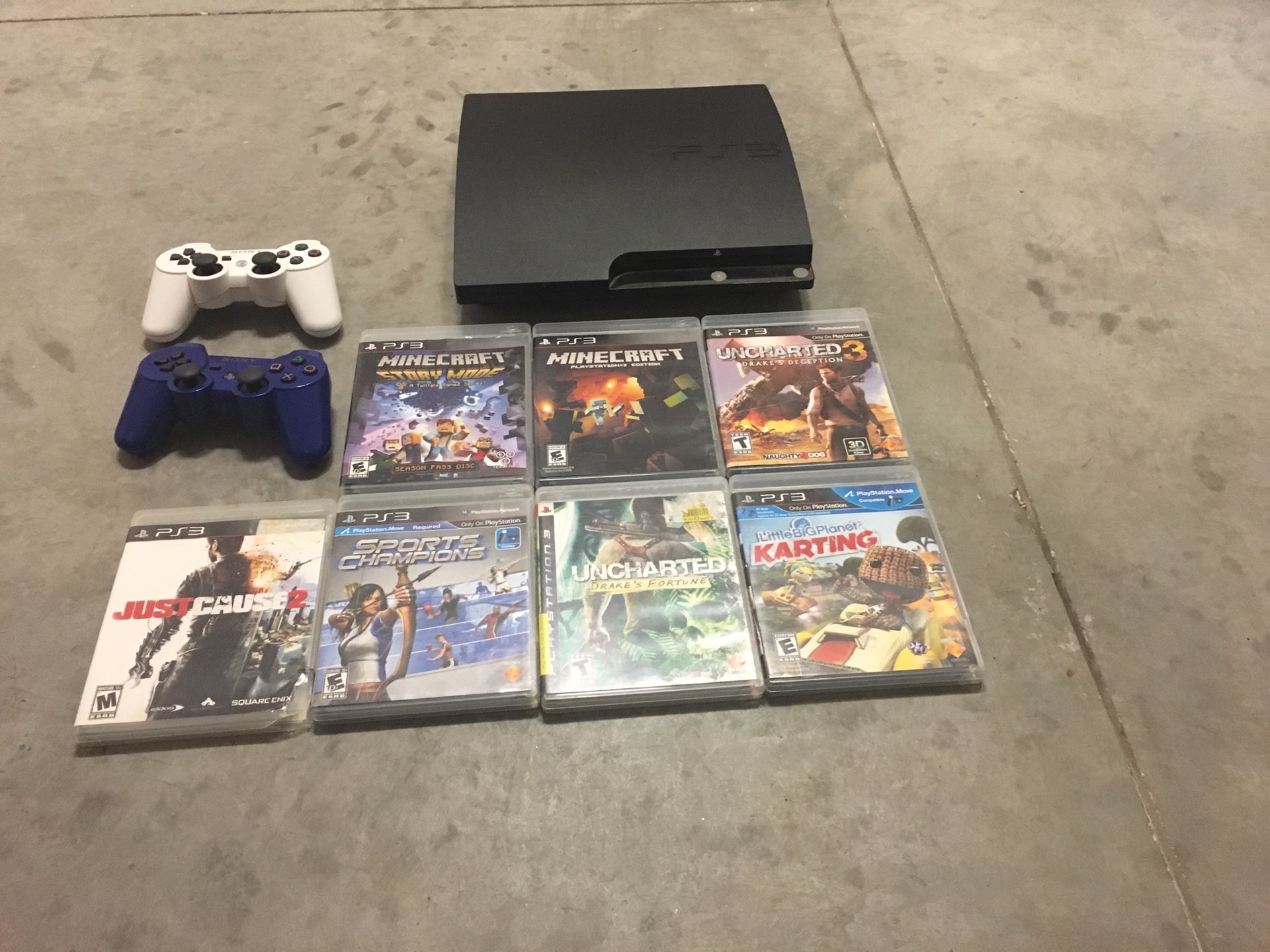 PS3 , 120gb comes with games and 2 controllers, works great still, Hardly ever gets use