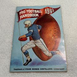1961 Pro Football Handbook Four Roses Distillers