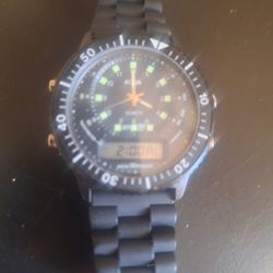 Reloj De Onbre Aqua Excelente Estado Con Pila 