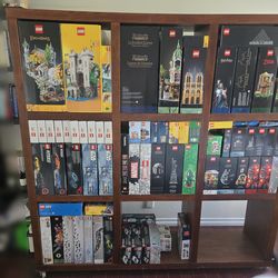 Wood Bookcase with wheels