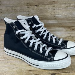 Converse Chuck Taylor All Star High Top Mens 10.5 Black Shoes - Made In Japan