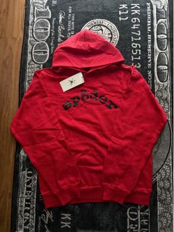 Medium Red rhinestone $p5der hoodie