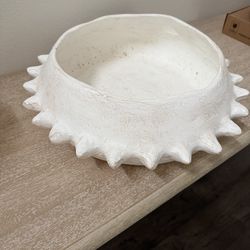 Large pottery bowl decorating home