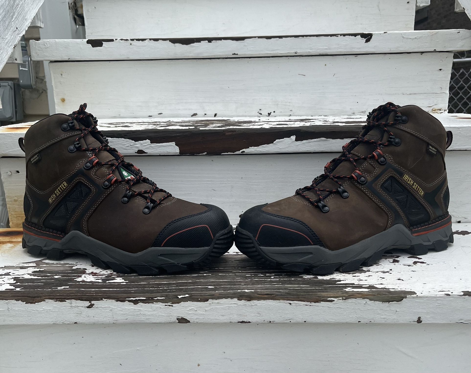 CROSBY Men's 6-inch Waterproof Leather CSA Safety Toe Boot Size 12E2