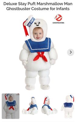 Ghostbusters Stay Puft Marshmallow Man Infant Costume SZ 18 months