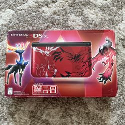 Nintendo 3ds xl console pokemon xerneas yvetal red edition