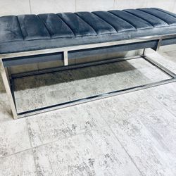 Gray Accent Bench