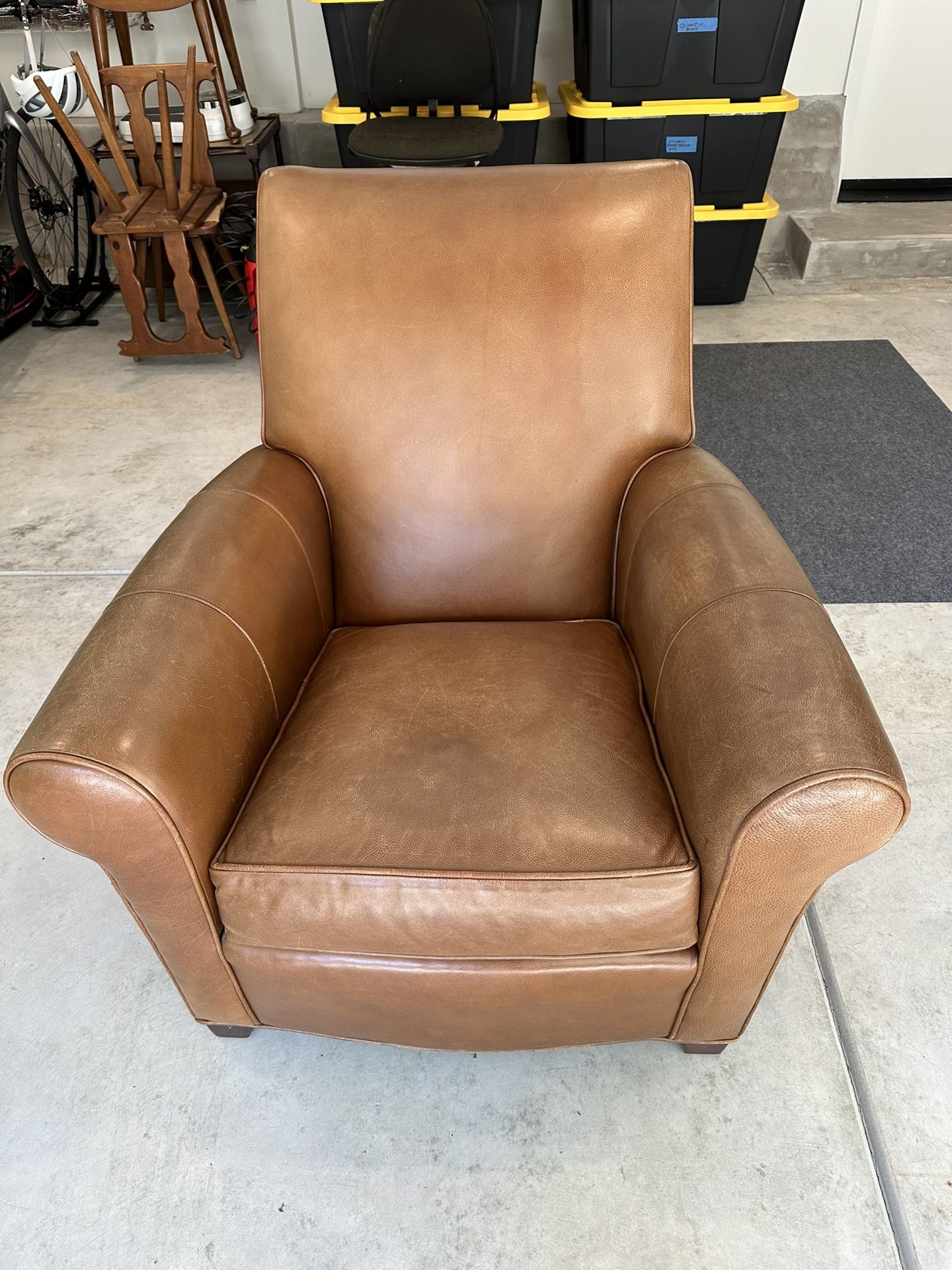 Ethan Allen Leather Club Chair