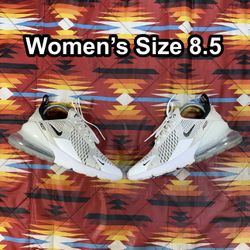Nike Air Max 270 White AH6789-100 Low Top Shoes Women’s Size 8.5