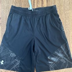Under Armour Youth Boys Athletic Basketball Shorts Black size L YLG