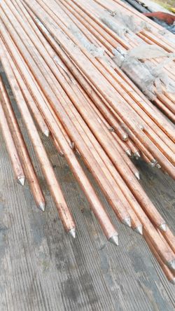 8' x 5/8" Copper-Bonded Ground Rods, USA