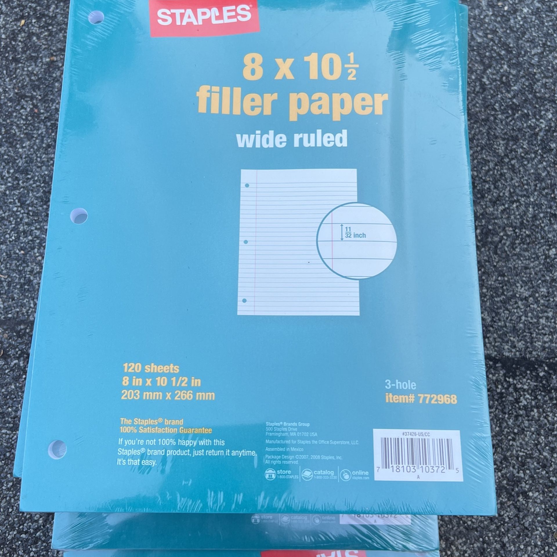 Filler Paper Wide & College Rule ( 35x)