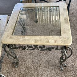 Coffee table end table set area rug and couch