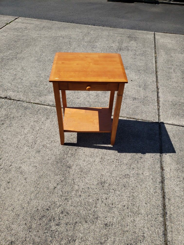 Small End Table With Drawer