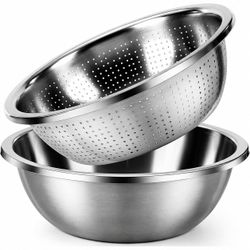 [NEW] SUS 304 Colander · Mixing Bowl Set - 3QT