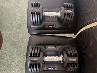 Keppi Adjustable Weight Dumbbell set 25lbs each