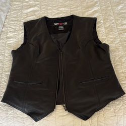 Women’s Biker Zipper Vest