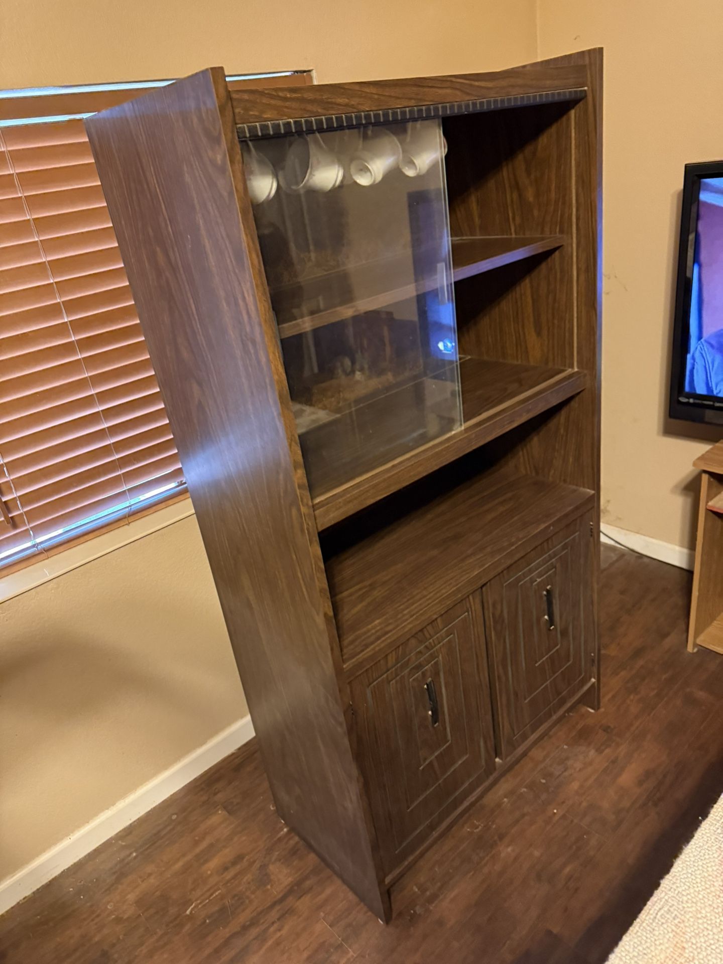 China Hutch Cabinet 36in Wide By 18in Deep 68in Tall