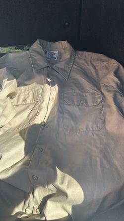 Dickies Long Sleeve Tan/Brown Sz XL