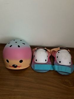 Helmet and knee pads