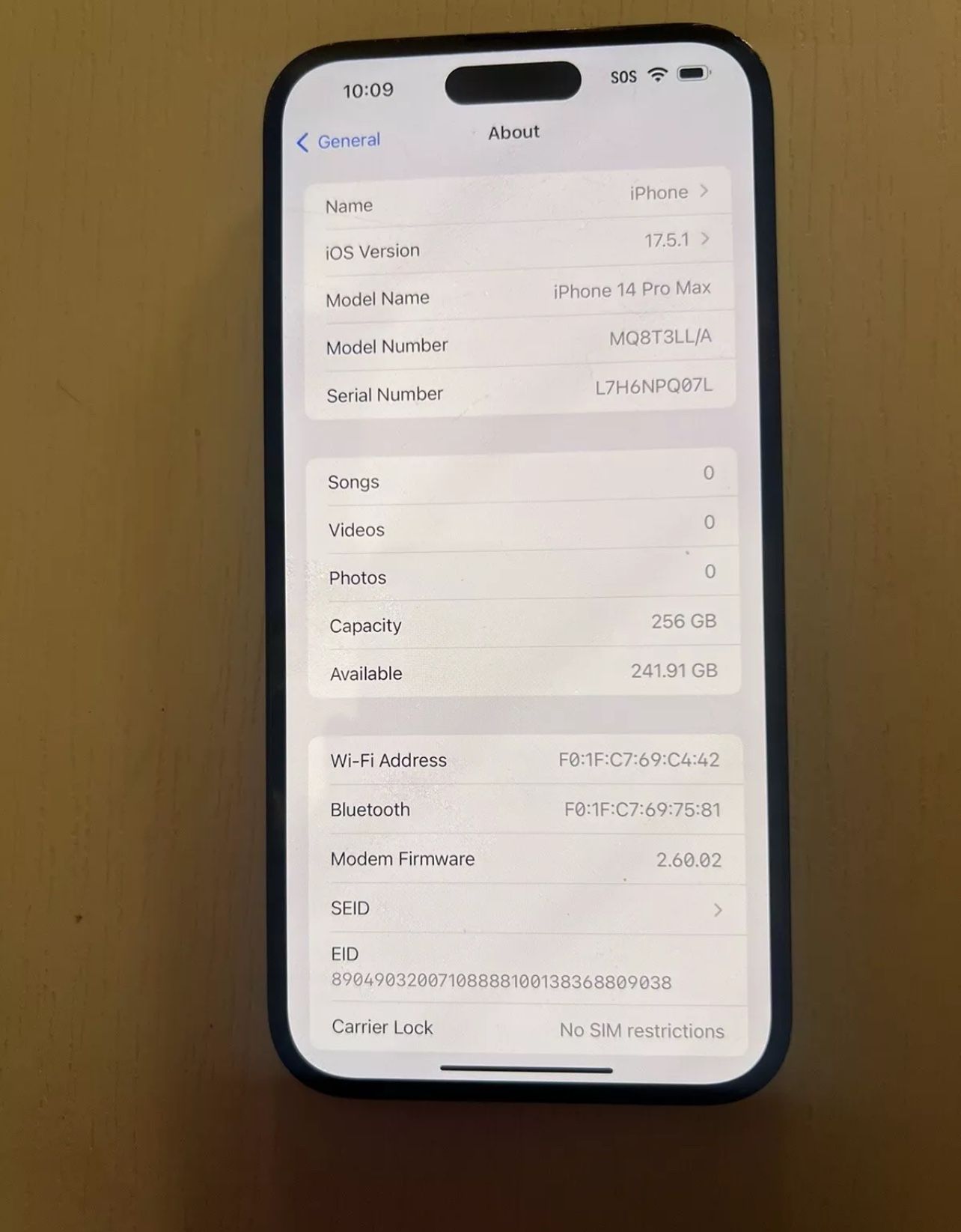 iPhone 14 Pro Max 256 GB Unlocked