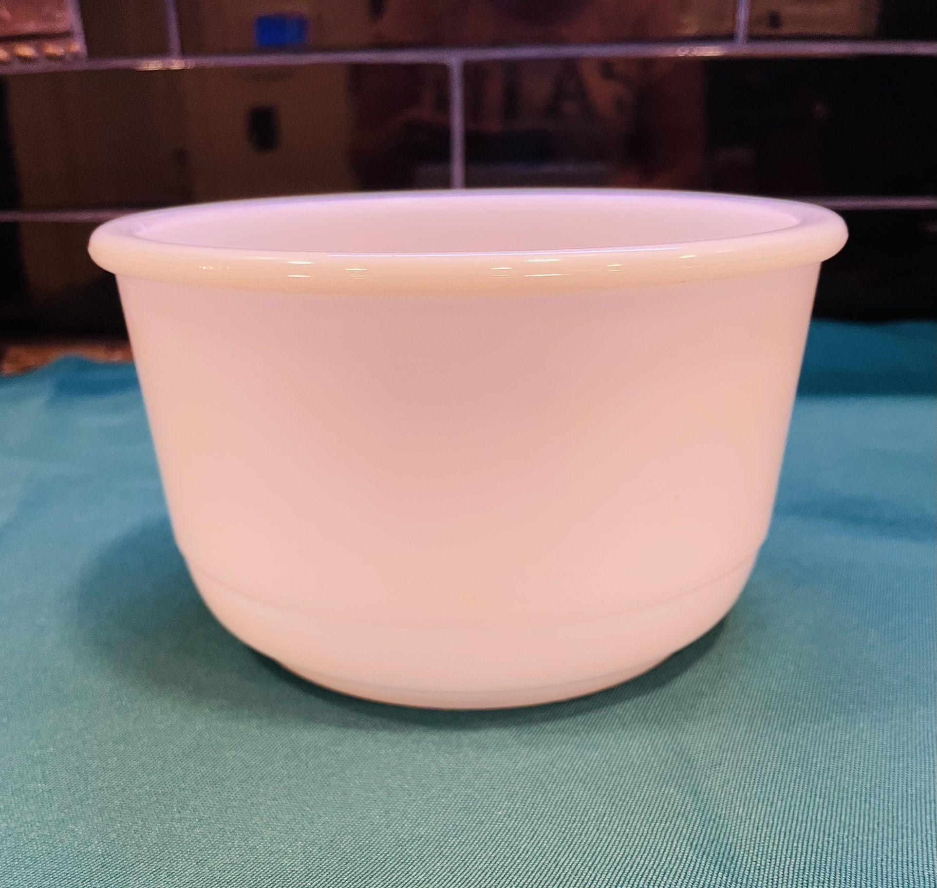 Vintage Milk Glass Mixing Bowl