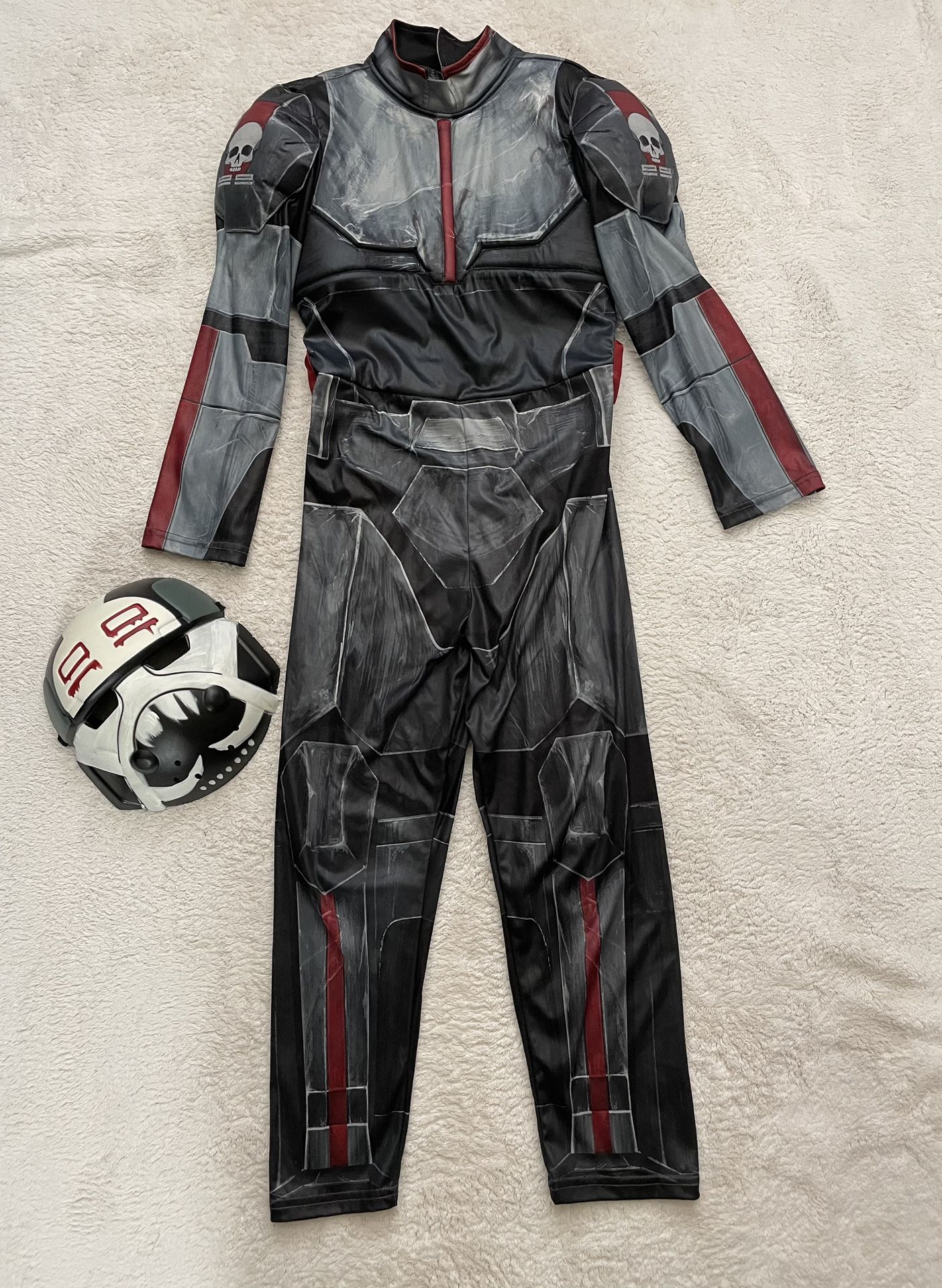 Disney Star Wars The Wrecker Halloween Costume Glow in the Dark Mask Kids Size Medium 7/8