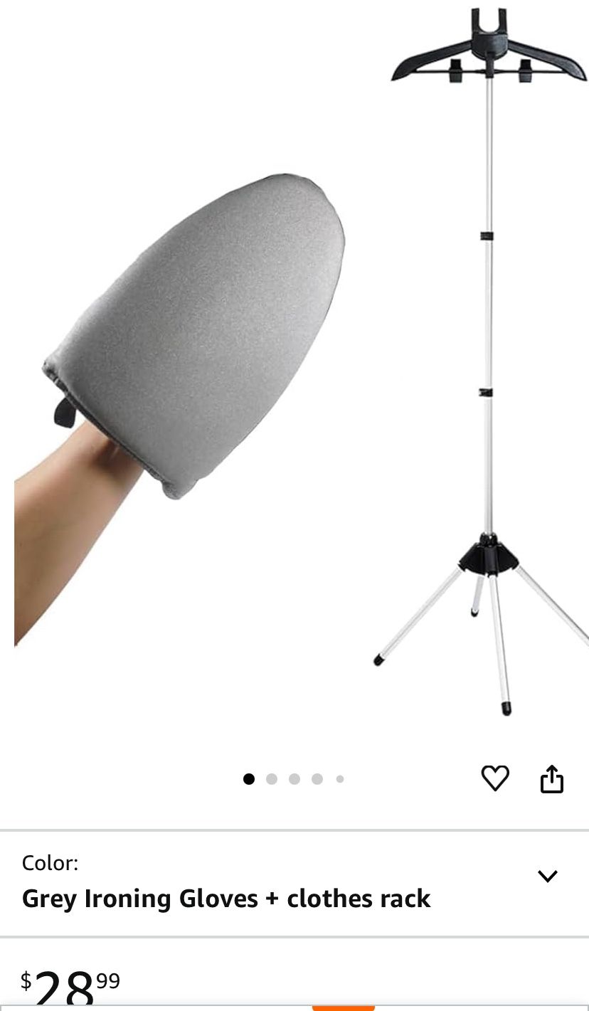 Garment Steamer Ironing Gloves and Garment hanger