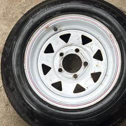 Trailer Wheel And Tire 
