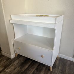 White Delta Changing Table With Drawer