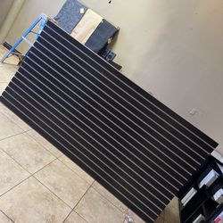 Slatwall Panels 4x8’ Black Melamine