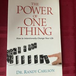 The Power Of One Thing   Randy Carlson