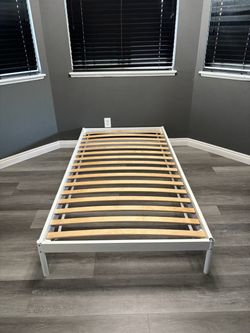 White Twin Bed Frame