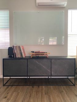 West Elm Slated Industrial Media Console