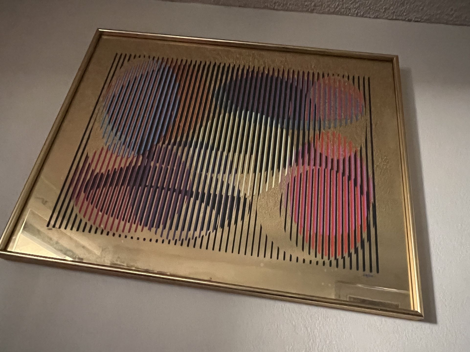 Agam cosmic relationship on gold mirror