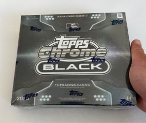 2026 Topps Chrome Black Baseball Hobby Box MLB NEW/SEALED