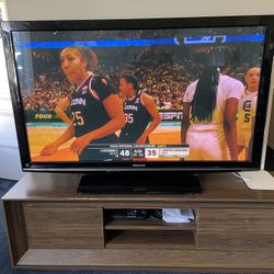 60 Inch Panasonic Tv And TV Stand For Sell