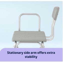 Medline Adjustable Bath Transfer Bench – 400 lb Cap – E6