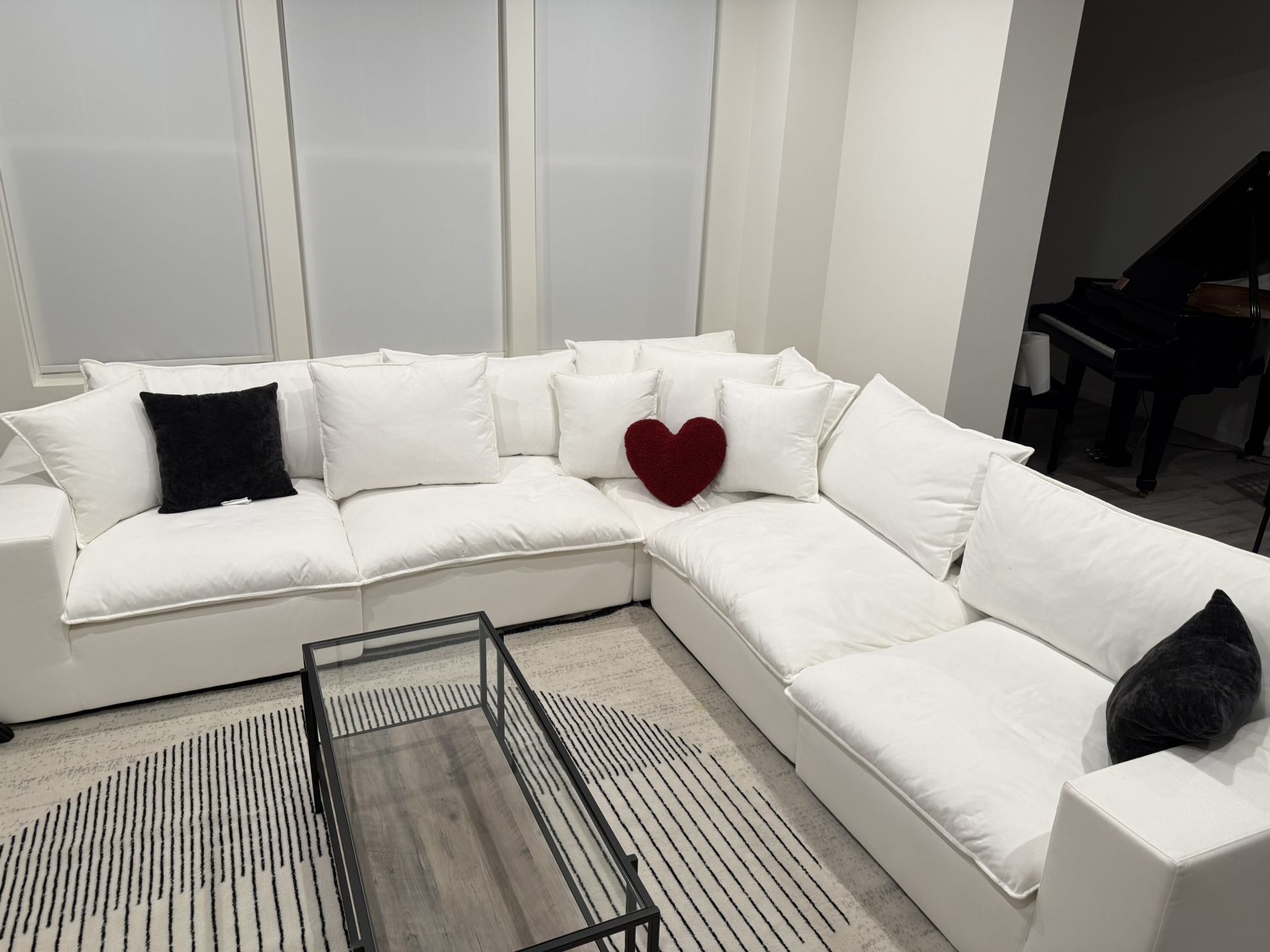 Cali Pearl Performance Fabric Modular Sectional