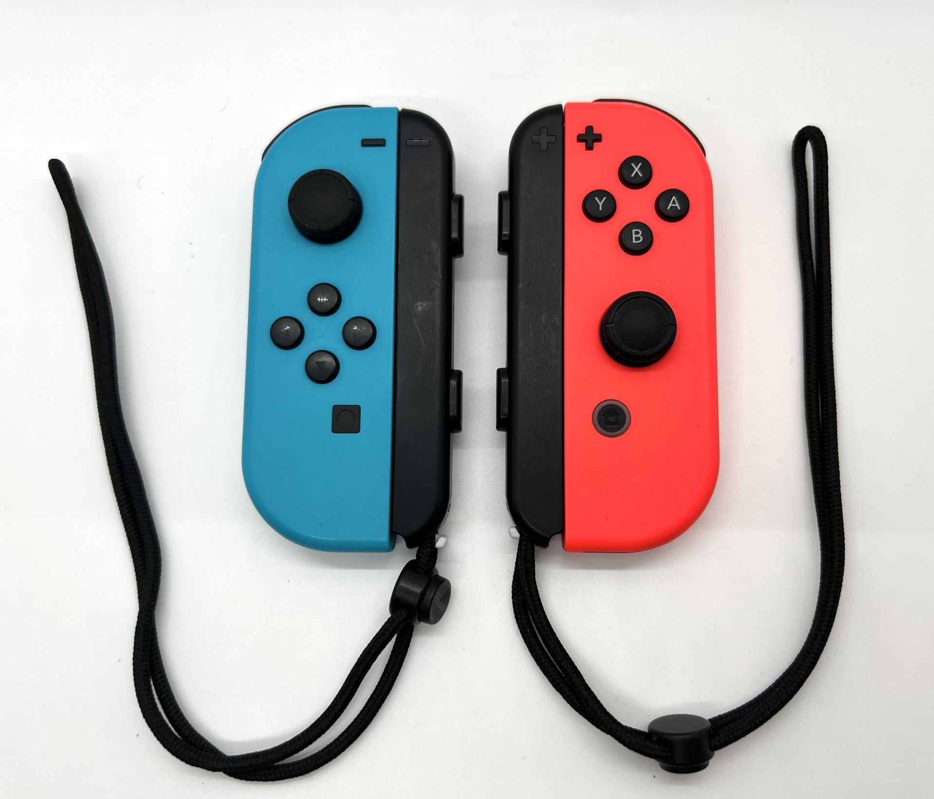 Nintendo Switch Joy-Con Pair Neon Red & Neon Blue w Straps