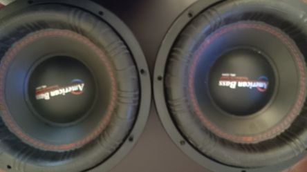 AMERICAN BASS XFL 12 INCH SUBS BRAND NEW..NEVER USED