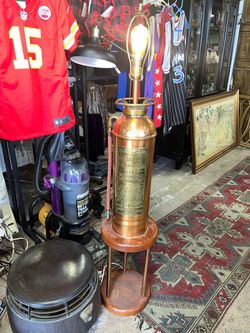 Vintage Brass Fire Extinguisher Knight & Thomas