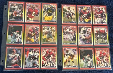 Vintage Football Rookie Card Collection Binder – Junior Seau RC + 1990 Score 90s