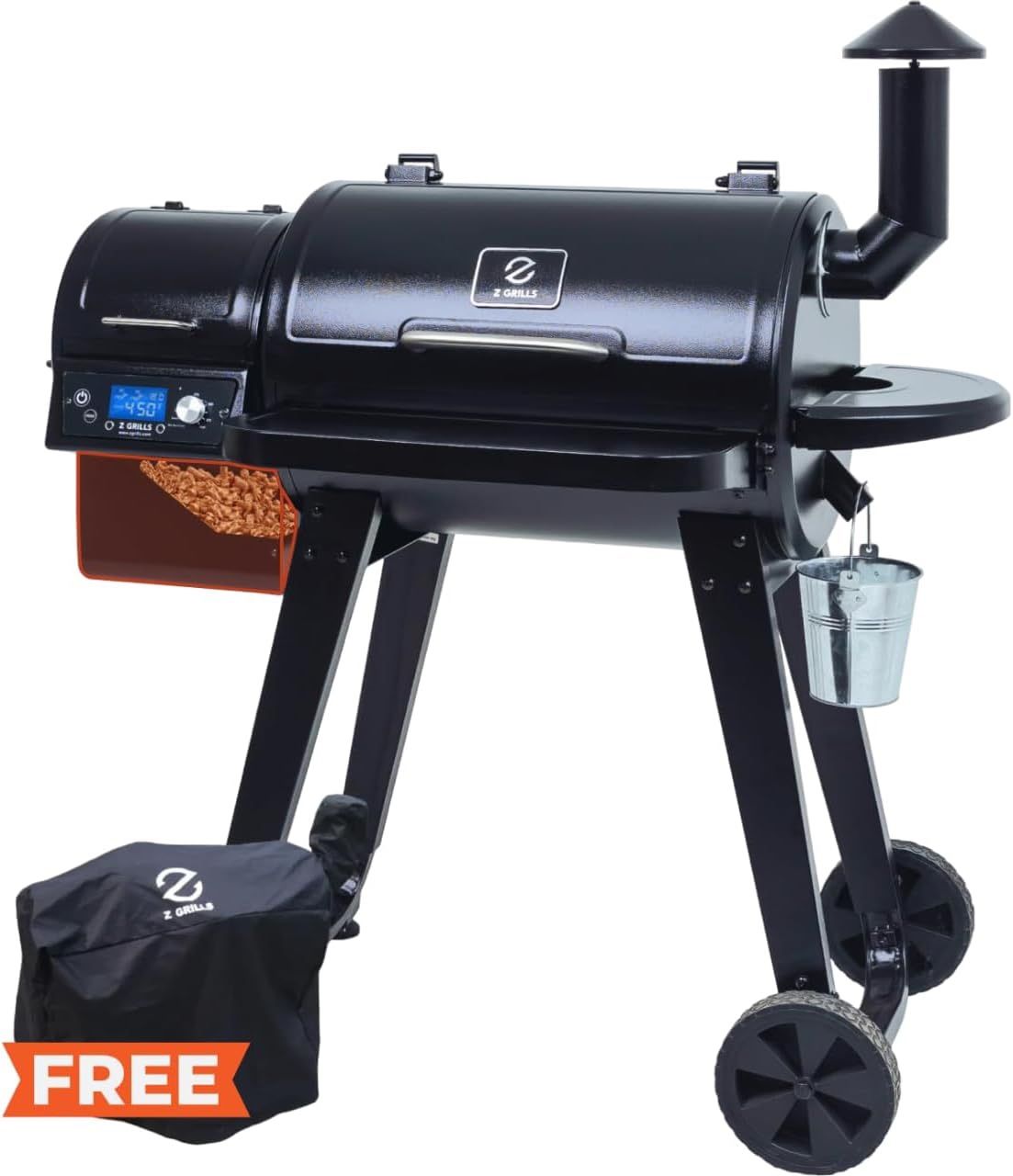 450A Pro 2025 Upgrade Wood Pellet Grill & Smoker 8 in 1 BBQ Grill Auto Temperature Control, 450 Sq in Bronze