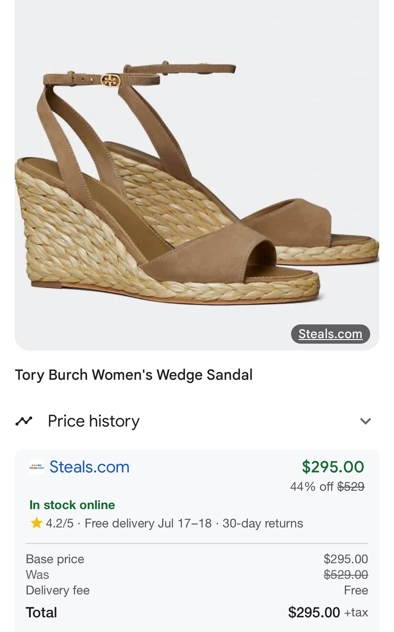 Original shoes From Tory Burch Women's Wedge Sandals Original size 9 brand new in box