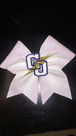 Custom made cheer bows