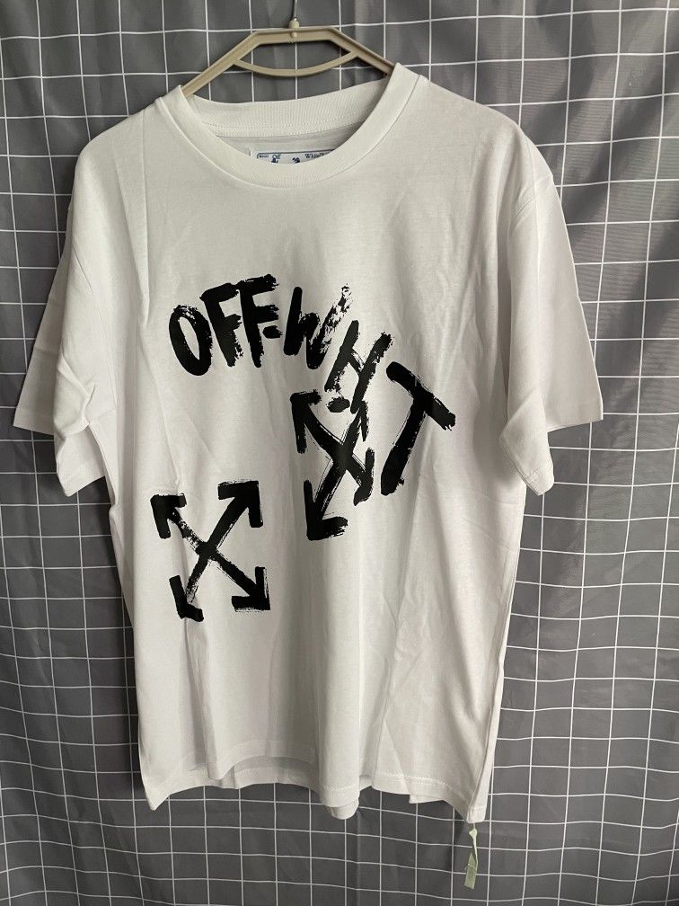 Off-WhitePAINT SCRIPT TEE S/S in white